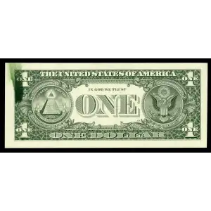 $1 1995 Green seal. Small Size $1 Federal Reserve Notes 1921-E