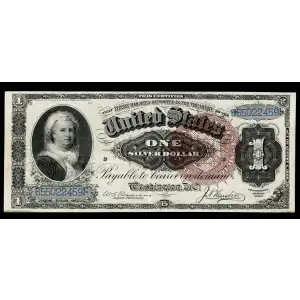 $1 1886 Large Brown Silver Certificates 219