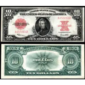 $10  Small Red, scalloped Legal Tender Issues 123
