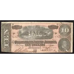 $10   Issues of the Confederate States of America CS-68