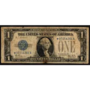 $1 1928-B blue seal. Small Silver Certificates 1602*