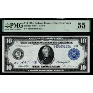 $10 1914 Blue Seal Federal Reserve Notes 911A