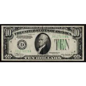 $10 1934-A.  Small Size $10 Federal Reserve Notes 2006-D