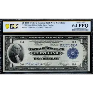 $1 1918  Federal Reserve Bank Notes 720