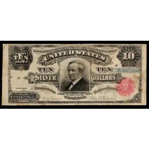 $10 1891 Small Red Silver Certificates 300