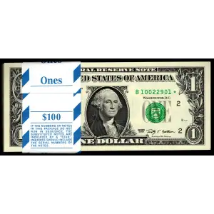 $1 2009 Green seal. Small Size $1 Federal Reserve Notes 3000-B*