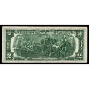 $2 1976 Green seal Small Size $2 Federal Reserve Notes 1935-K