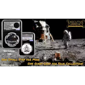 2025 Apollo 11 Landing - NGC RPF 10 with Neil Armstrong Flown Flight Jacket 1oz