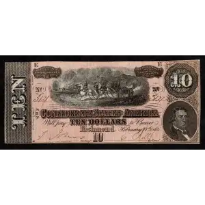 $10   Issues of the Confederate States of America CS-68
