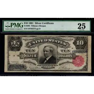 $10 1891 Small Red Silver Certificates 299
