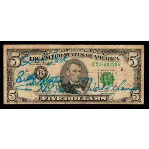 $5 1981  Small Size $5 Federal Reserve Notes 1976-B