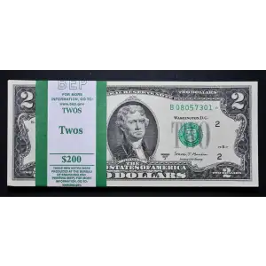$2 2017-A. Green seal Small Size $2 Federal Reserve Notes 1941-B*