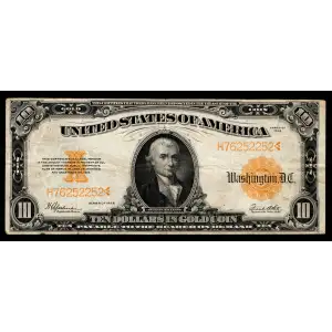 $10 1922 Gold Gold Certificates 1173