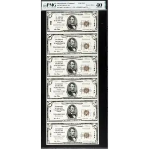 $5 1929 Small brown seal Small National Bank Notes 1800-1 (2)