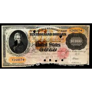 $10,000 1900 Small Red Gold Certificates 1225e