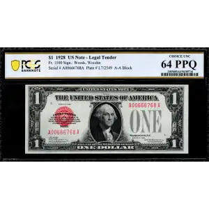 $1 1928 Legal Tender, Fr. 1500 (2)