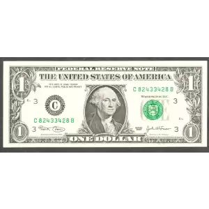 $1 2003 Green seal. Small Size $1 Federal Reserve Notes 1928-C