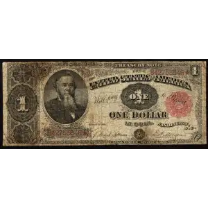 $1 1891 Small Red Treasury or Coin Notes 351 (2)