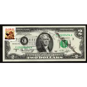 $2 1976 Green seal Small Size $2 Federal Reserve Notes 1935-C