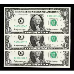 $1 1969-B. Green seal. Small Size $1 Federal Reserve Notes 1905-C