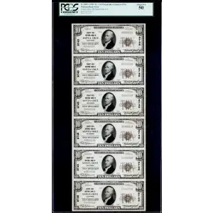 $10 1929 small brown seal. Small National Bank Notes 1801-1