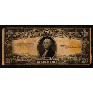$20 1922 Gold Gold Certificates 1187