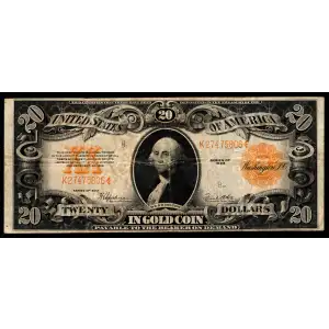 $20 1922 Gold Gold Certificates 1187