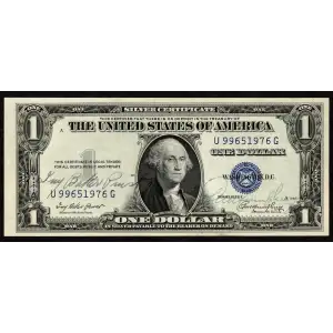 $1 1935-E blue seal. Small Silver Certificates 1614