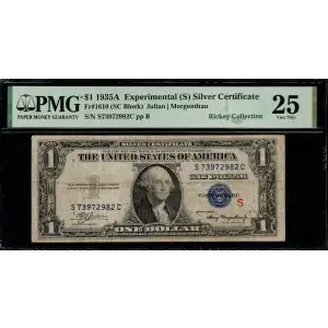 $1 1935-A blue seal. Small Silver Certificates 1610