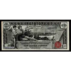 $1 1896 Small Red with rays Silver Certificates 224 (2)