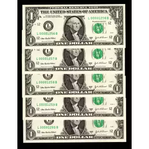 $1 2003-A. Green seal. Small Size $1 Federal Reserve Notes 1930-L