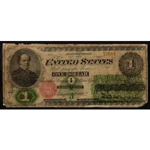 Series 174-234 at left. No ABNCo monogram. No green patent date. $1 77681