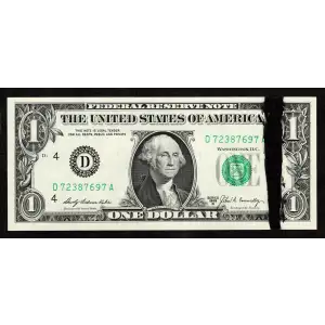 $1 1969-B. Green seal. Small Size $1 Federal Reserve Notes 1905-D