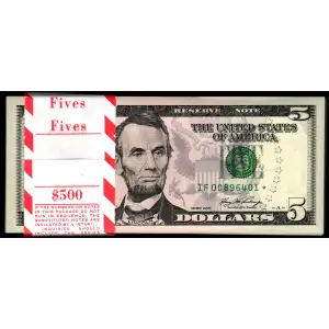 $5 2006  Small Size $5 Federal Reserve Notes 1993-F*