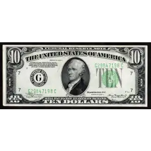 $10 1934-A.  Small Size $10 Federal Reserve Notes 2006-G (2)