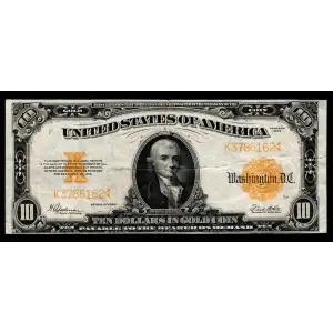 $10 1922 Gold Gold Certificates 1173