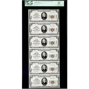 1929 $20 PCGS Currency 63
