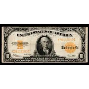 $10 1922 Gold Gold Certificates 1173