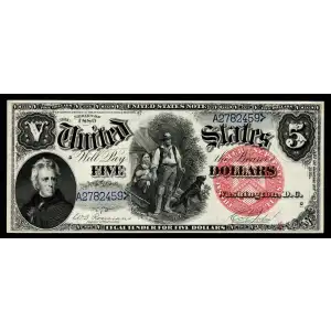 $5  Large Red, plain Legal Tender Issues 74