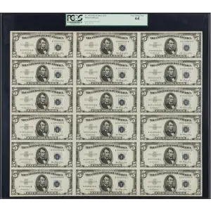 $5 1953 blue seal. Small Silver Certificates 1655