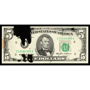 $5 1985  Small Size $5 Federal Reserve Notes 1978-I