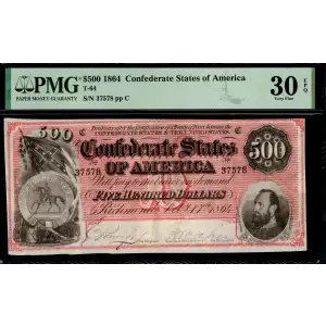 $500   Issues of the Confederate States of America CS-64